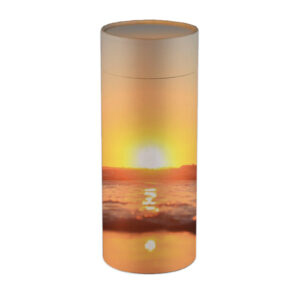 Urne funéraire écologique - Tube modèle 2 - Couché de soleil