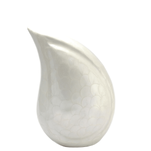 Urne funéraire en aluminium - Goutte blanche