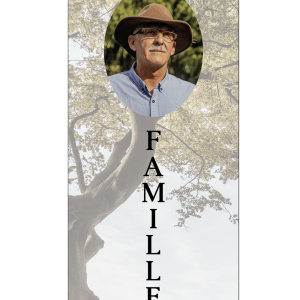 Autocollant funéraire - Identification famille