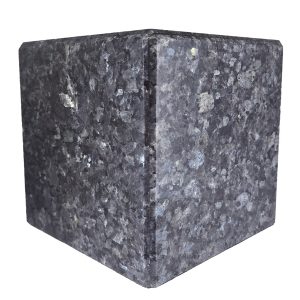 Urne funéraire double en granite bleu – Marco Polo cube