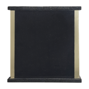 Urne funéraire double en granite noir – Sentinelle_2