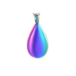 Pendentif funéraire - Larme - Multicolore