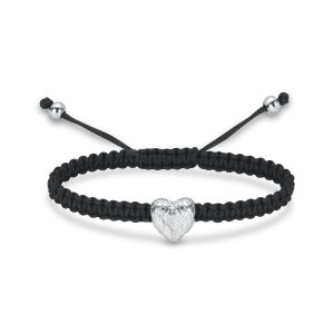 Bracelet funéraire - Coeur - Argent