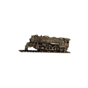 Appliqué en laiton – Train – Laiton antique